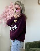Pull amour is french bordeaux