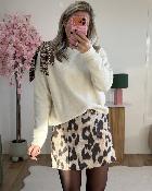 Jupe short leopard (du 34 au 40)