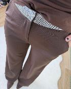 Pantalon glitter marron