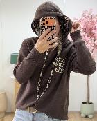 Sweat mom club marron