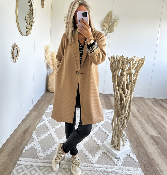 Manteau Diana camel