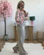 Pantalon cocooning beige