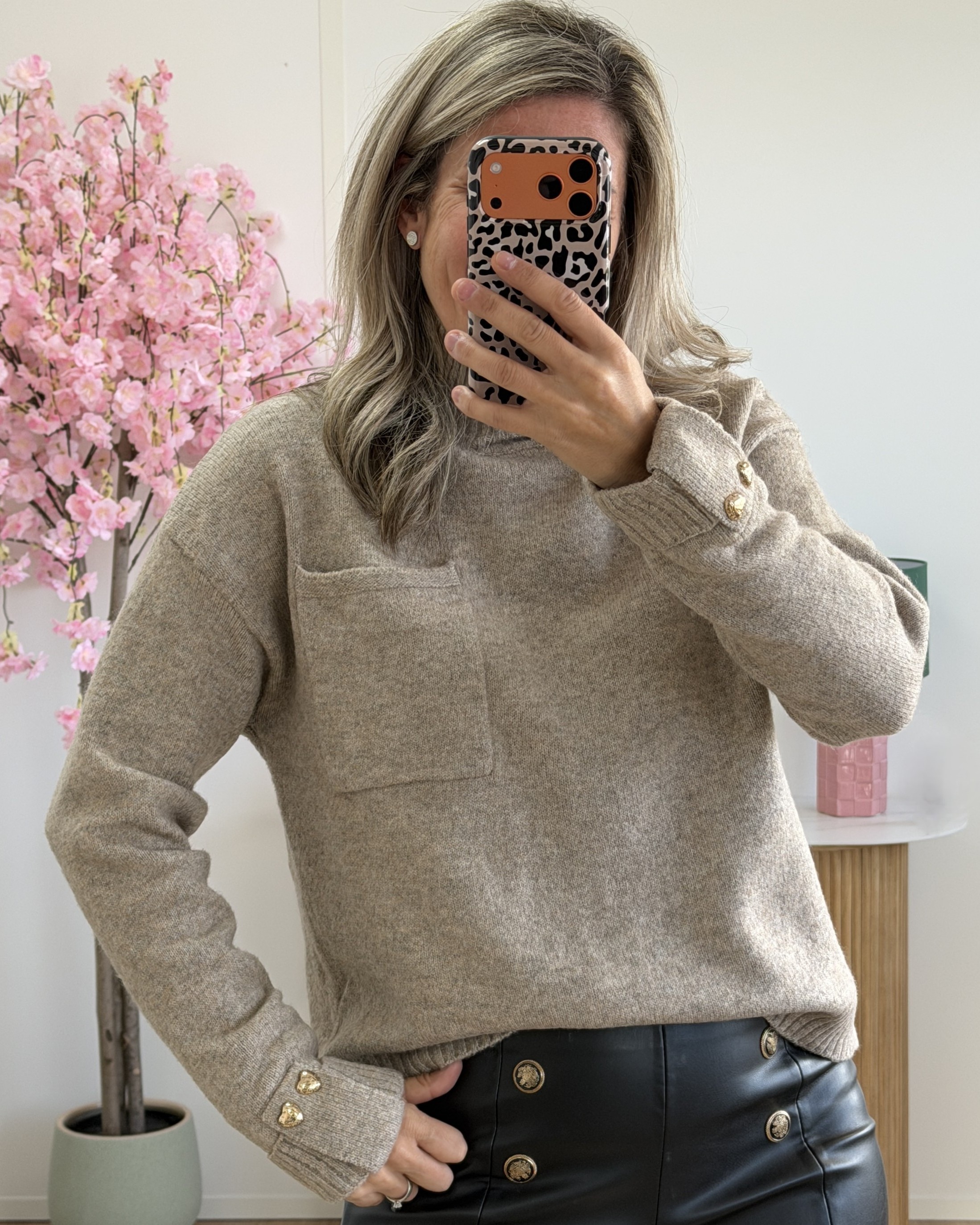 Pull Barnie taupe