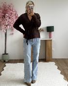 Gilet cache coeur chocolat