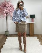 Jupe Nancy taupe