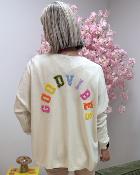 Gilet good vibes beige