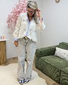 Chemise eyes sequins