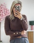 Pull Leon chocolat