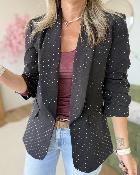 Blazer strass noir