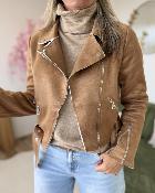 Perfecto suedine camel