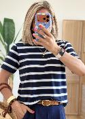 Tee shirt bjoux marine