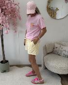 T shirt soleil rivieira rose