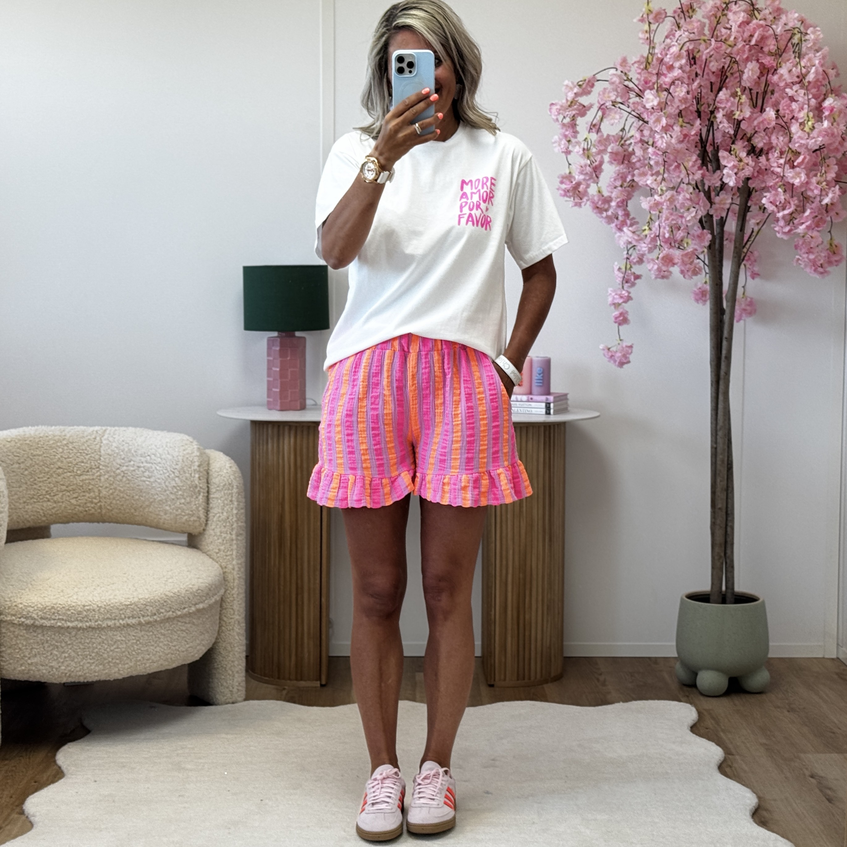 Short Spencer rose orange