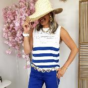 Pull Livia bleu roi