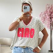 Tee shirt Ciao gris