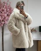 Manteau fausse fourrure