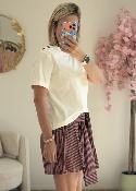 Short chemise bordeaux