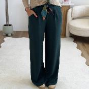 Pantalon Paula vert canard