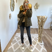 Parka fausse fourrure