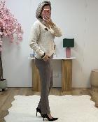 Pantalon Alexa taupe
