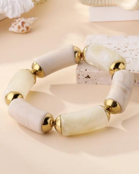 Bracelet pierres vert