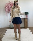 Jupe short strass