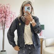 Gilet Sweat coeur doré