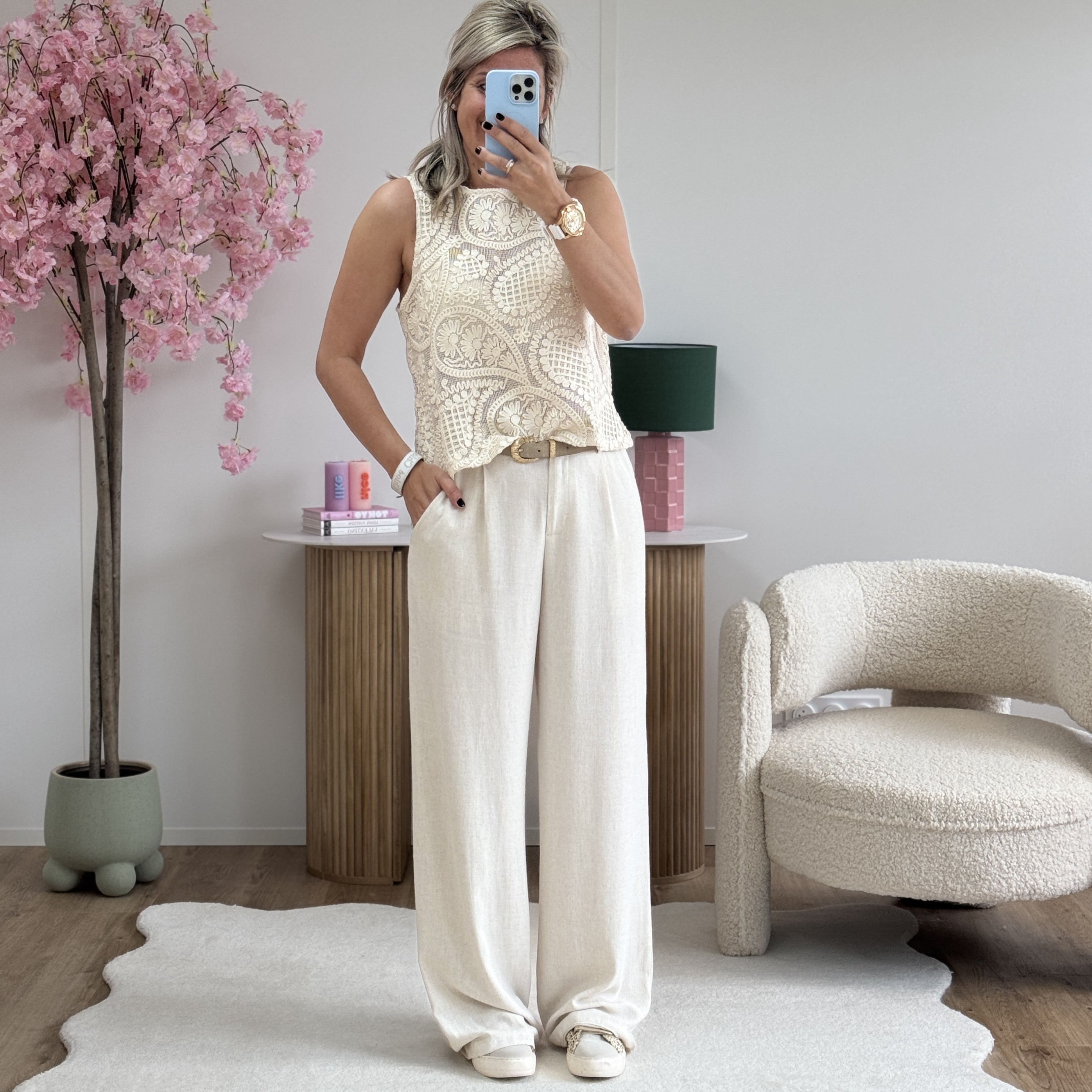 Pantalon Vicky beige