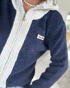 Gilet patch love marine