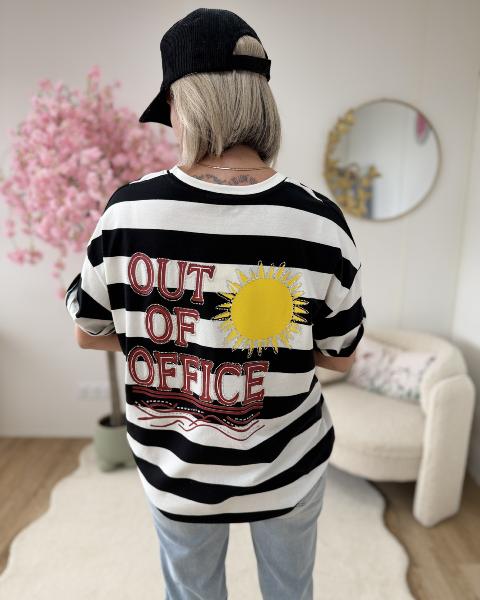 Tee shirt out of office