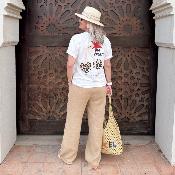 Tee shirt cerise leopard