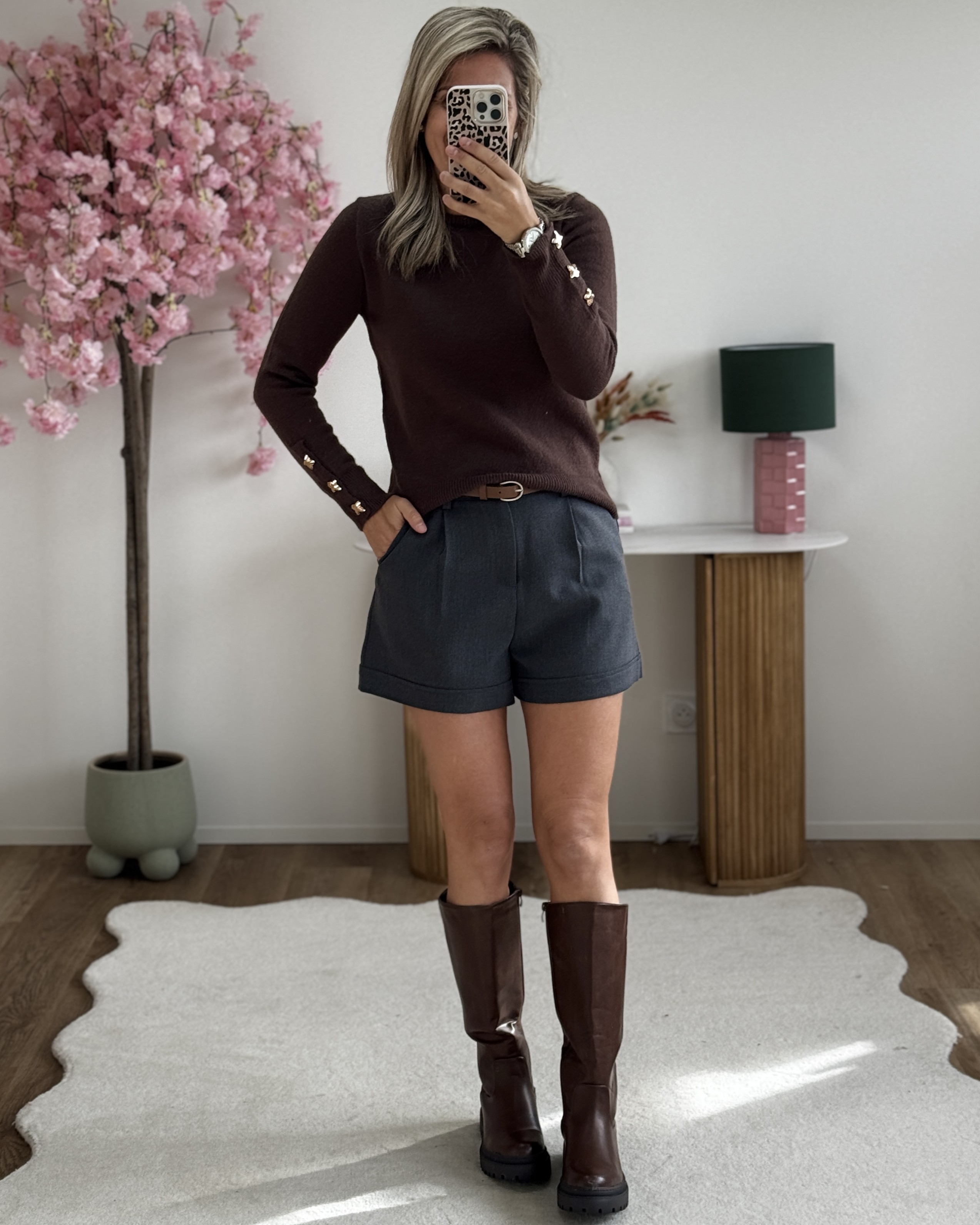 Short Cleo gris