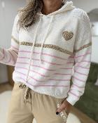 Sweat Lara ecru rose