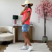 Tee shirt Sullivan corail fluo