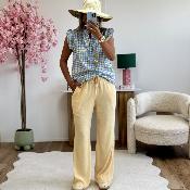 Pantalon Sibylle jaune (taille grand)