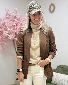 Blazer strass choco