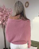 Pull chauve souris rose