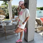 Ensemble Cosy club blanc rose