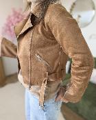 Perfecto suedine camel