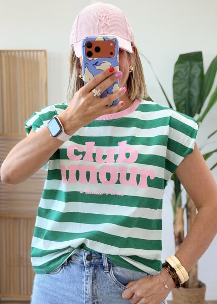 Tee shirt club amour vert
