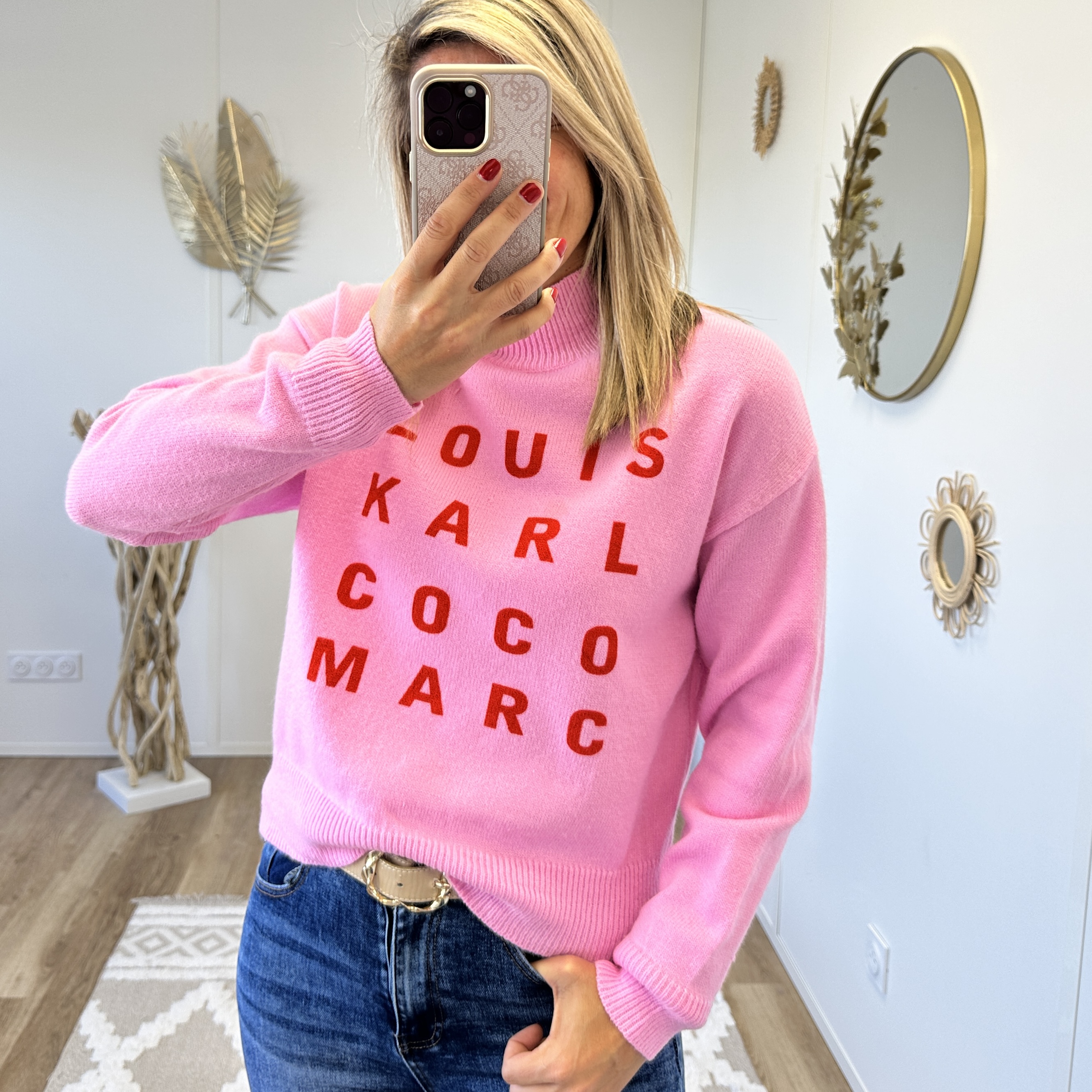 Pull Louis Karl coco MARC rose