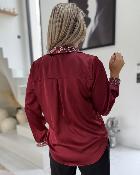 Chemise Perrine bordeaux