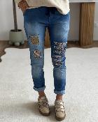Jean jogg sequins