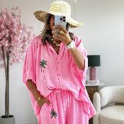 Chemise Andrea rose