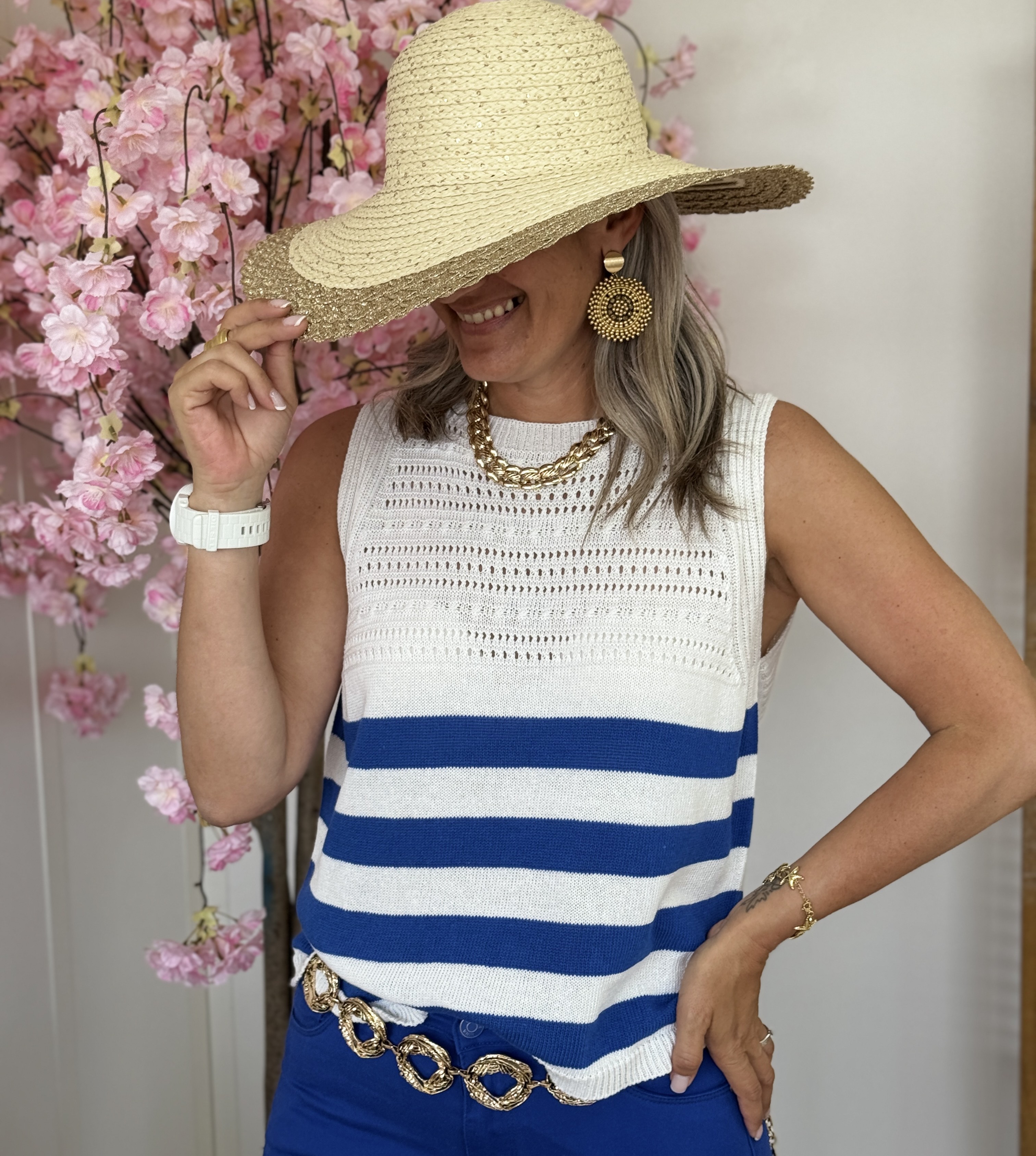 Pull Livia bleu roi