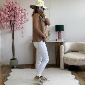 Top Flore camel