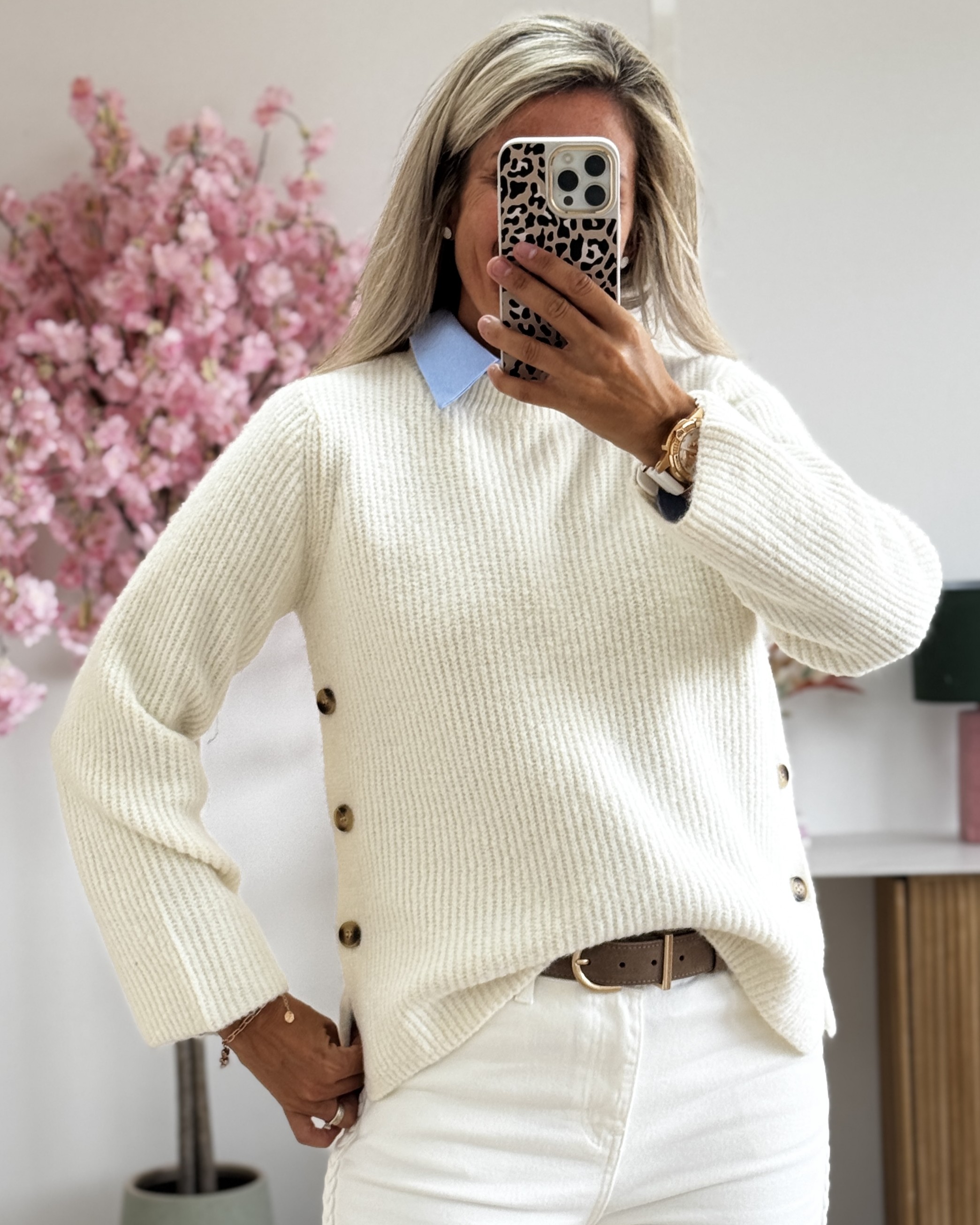 Pull Alba blanc