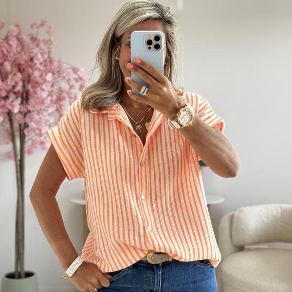 Chemise Audrey orange
