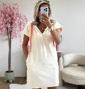 Robe éponge beige (du 34 au 38)