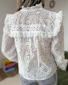 Chemise broderie anglaise blanche